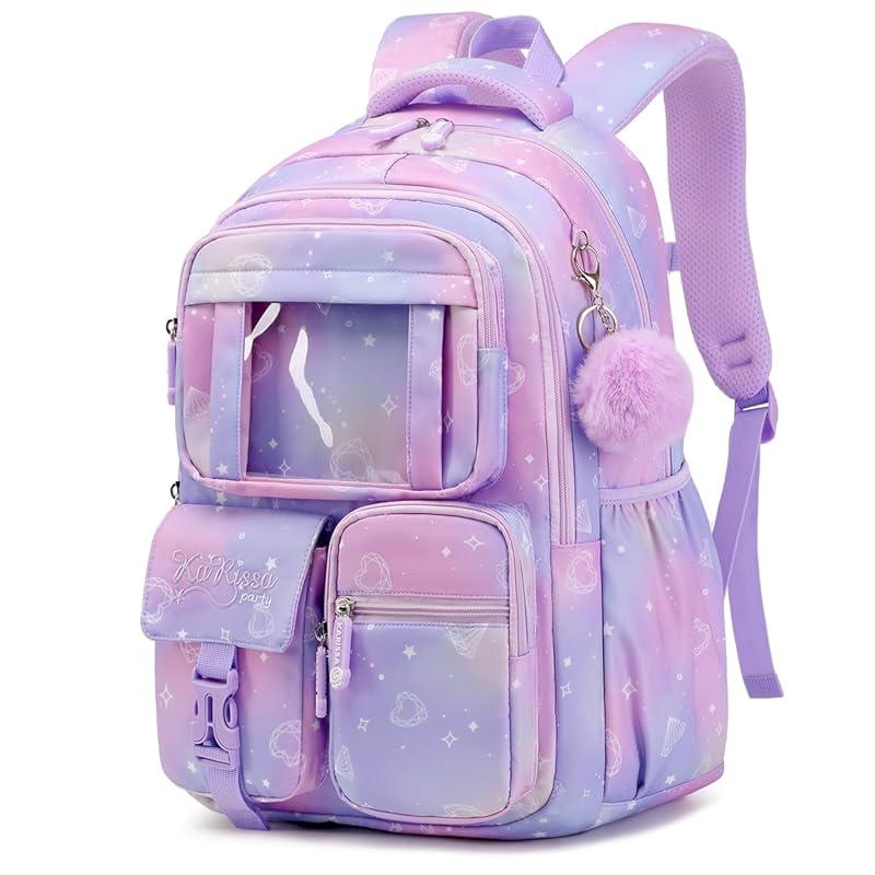 Charming and Functional: The Kawaii Ita Purple Backpack for Kids