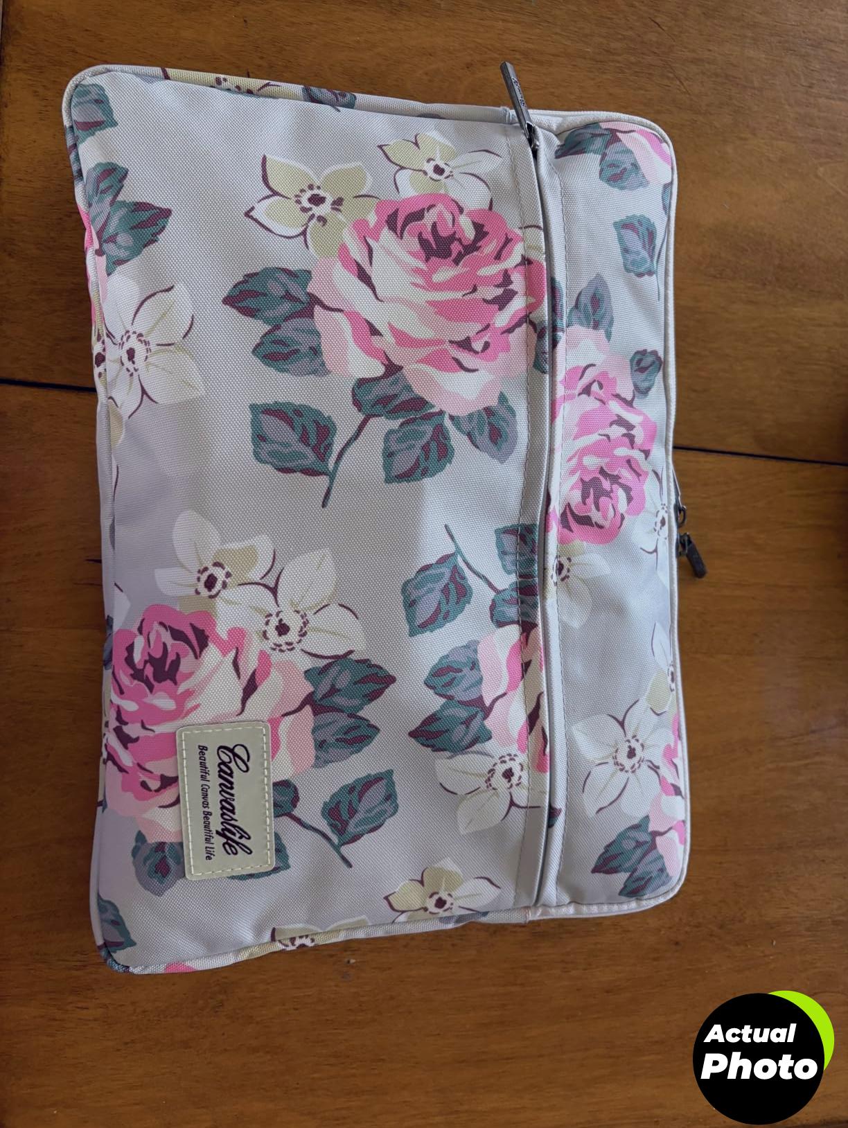 canvaslife-white-rose-laptop-sleeve-14-inch-foto-2
