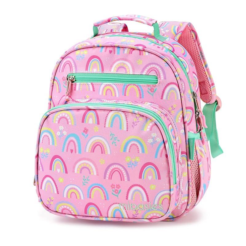 My Adorable Mibasies Rainbow Pink Backpack for My Little Girl!